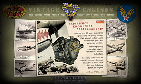 Vintage V12s Website Flash Introduction