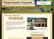 Souza Family Vineyard website