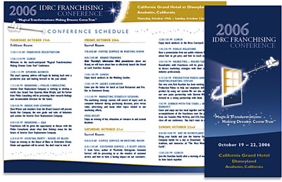 IDRC Franchising Conference Brochure
